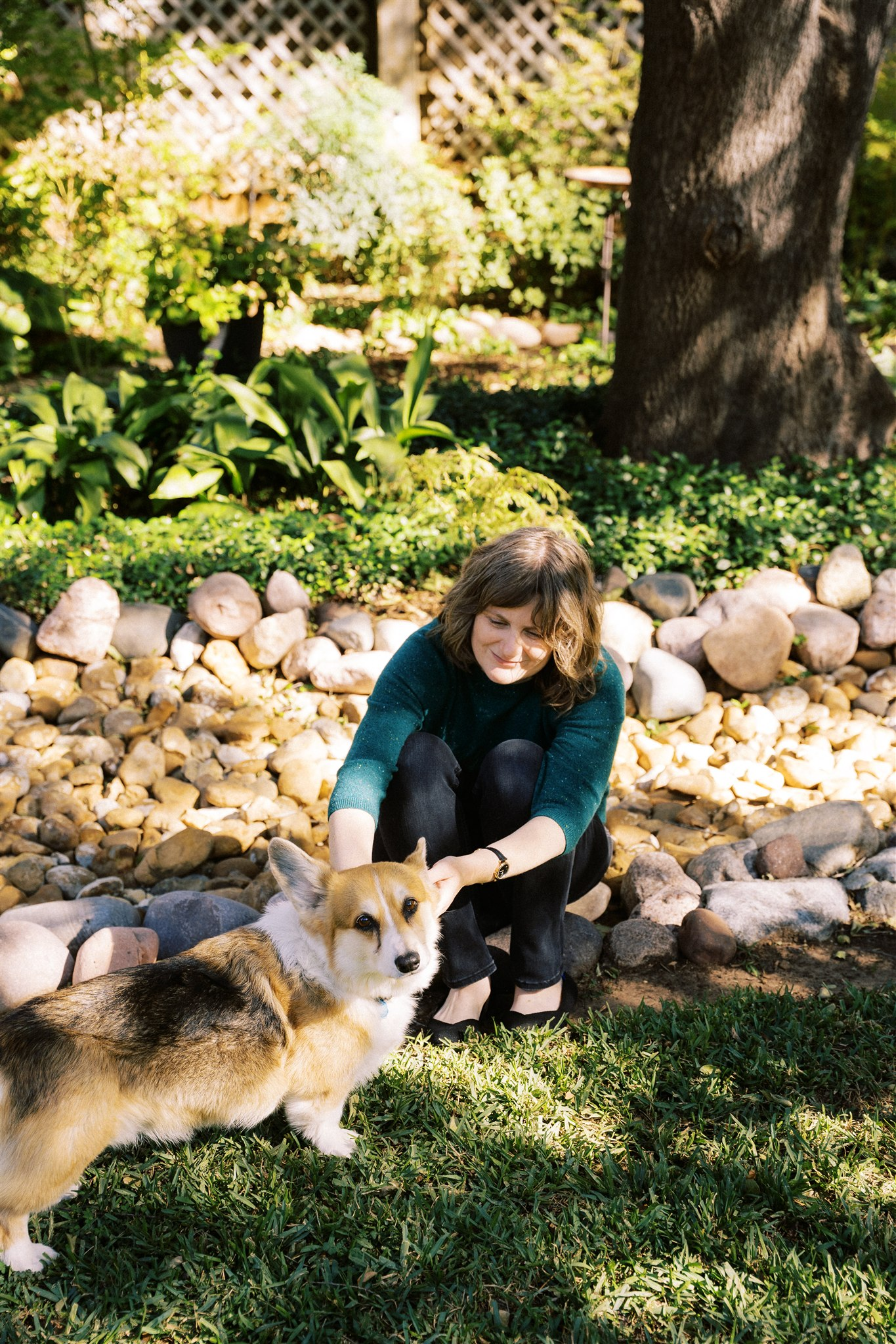 Annie and Corgi